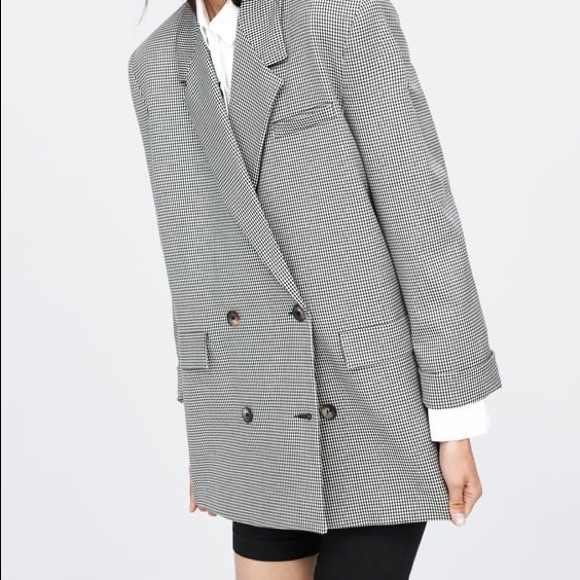 Masculine Fit Check Blazer - Picture 10 of 11